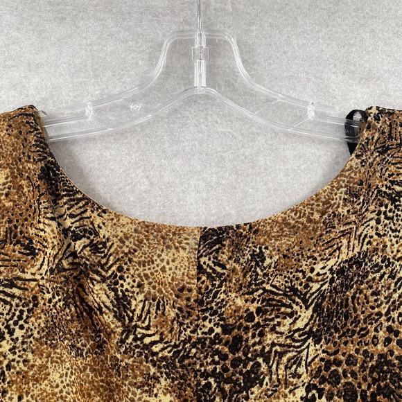 Animal Print Long Maxi Dress Womens‎ 24W Sleeveless - Picture 11 of 12